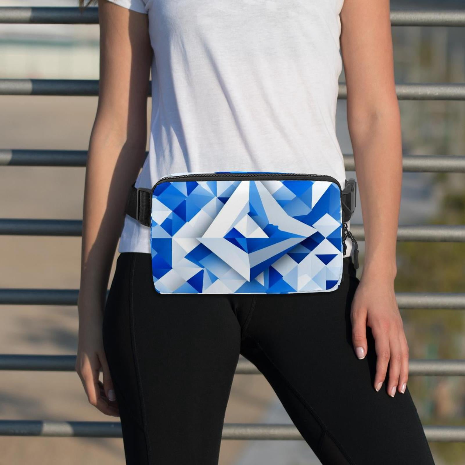 Flag of Israel Lightweight and Adjustable Running Belt Waist Pack Waist Bags for Unisex with Extension Strap