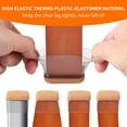 thumbnail image 6 of 16 PCS Rectangle Clear Silicone Chair Leg Floor Protectors with Felt, Rectangle Chair Leg Caps, Chair Leg Covers Cups for Chair Table Desk, Anti- Scratches and No Noise, Fit L :1.3-1.7", W: 0.6-0.9", 6 of 7