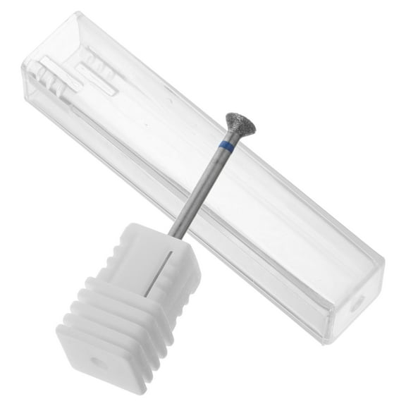 Soimiss Cuticle Remover Drill Bit Manicure Tool Silver 1Set