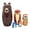 Brown bear, variant on TETOU 5 Layer Wooden Animal Nesting Dolls Matryoshka Doll Toy for Birthday Party Christmas Gift (Brown bear)