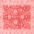 thumbnail image 1 of Ahgly Company Indoor Square Abstract Red Modern Area Rugs, 8' Square, 1 of 4