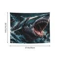 thumbnail image 6 of Goofa Wave Chain Shark Pattern Wall Tapestry for Bedroom ,29x37 Inch Tapestry Wall Hanging Bedspread Tapestry Boho Tapestry, 6 of 8