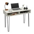thumbnail image 2 of Inval Computer Desk with Open Storage in Washed Oak, 2 of 13