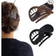 thumbnail image 1 of Hair Claw Clips Black Large Hair Clips Hair Accessories For Women And Girls (2pcs, Black+amber), 1 of 5