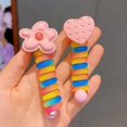 thumbnail image 5 of Colorful Telephone Wire Hair Bands, Spiral Hair Ties Phone Cord, Bowknot Braided Telephone Wire Hair Bands, Phone Cord Straight Spiral Hair Tie, Ponytail Holder Accessories (5pcs-04), 5 of 12