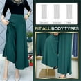 thumbnail image 4 of Lroveb Wide Leg Pants for Women, Womens High Waisted Culottes Palazzo Pants, Thin Loose Sweatpants Comfortable Jogging Pants With Pockets Casual Green, 4 of 5