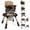 Brown& Black, variant on Babyjoy 16-in-1 Baby High Chair with Activity Center Booster Seat Building Block Table Celadon