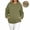 Army Green, variant on Women Maternity Zip Hoodie Long Sleeve Oversized Sweatshirt Soft Casual Pregnancy Hooded Jacket with Pockets