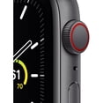 thumbnail image 2 of Apple Watch SE (GPS + Cellular, 44mm) - Space Gray Aluminum Case with Black Sport Band, 2 of 7