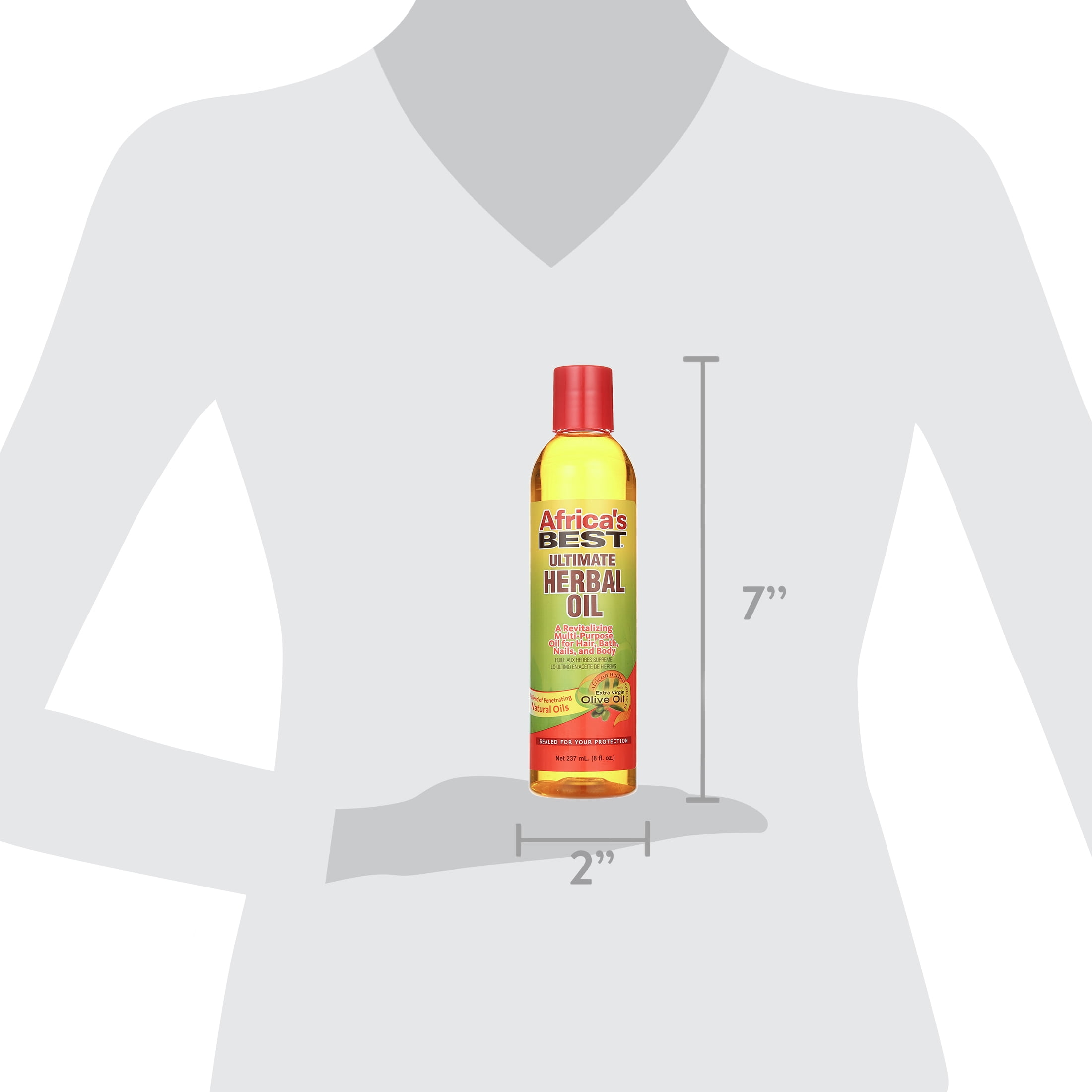 (4 pack) Africa's Best Ultimate Herbal Oil for Hair, Bath, Nails and Body, 8 fl oz  8 oz., Dry Skin