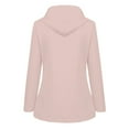 thumbnail image 3 of Women Solid Color Coat Long Sleeve Cardigan Warm Winter Overcoat Fluffy Jacket Button Down Overcoat Windproof Outer Coat, 3 of 5