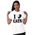 thumbnail image 5 of I Love Cats Cute 2 Kitties Yin Yang Women's Graphic T Shirt Tees Brisco Brands X, 5 of 5