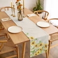 thumbnail image 3 of Yellow Daisy Flowers Table Runner - 36 Inch Long, Kitchen Dining Table Runner Dresser Scarves, Spring Summer Rustic Garden Floral Farmhouse Decor for Coffee Tables Wedding Party Banquet, 3 of 8