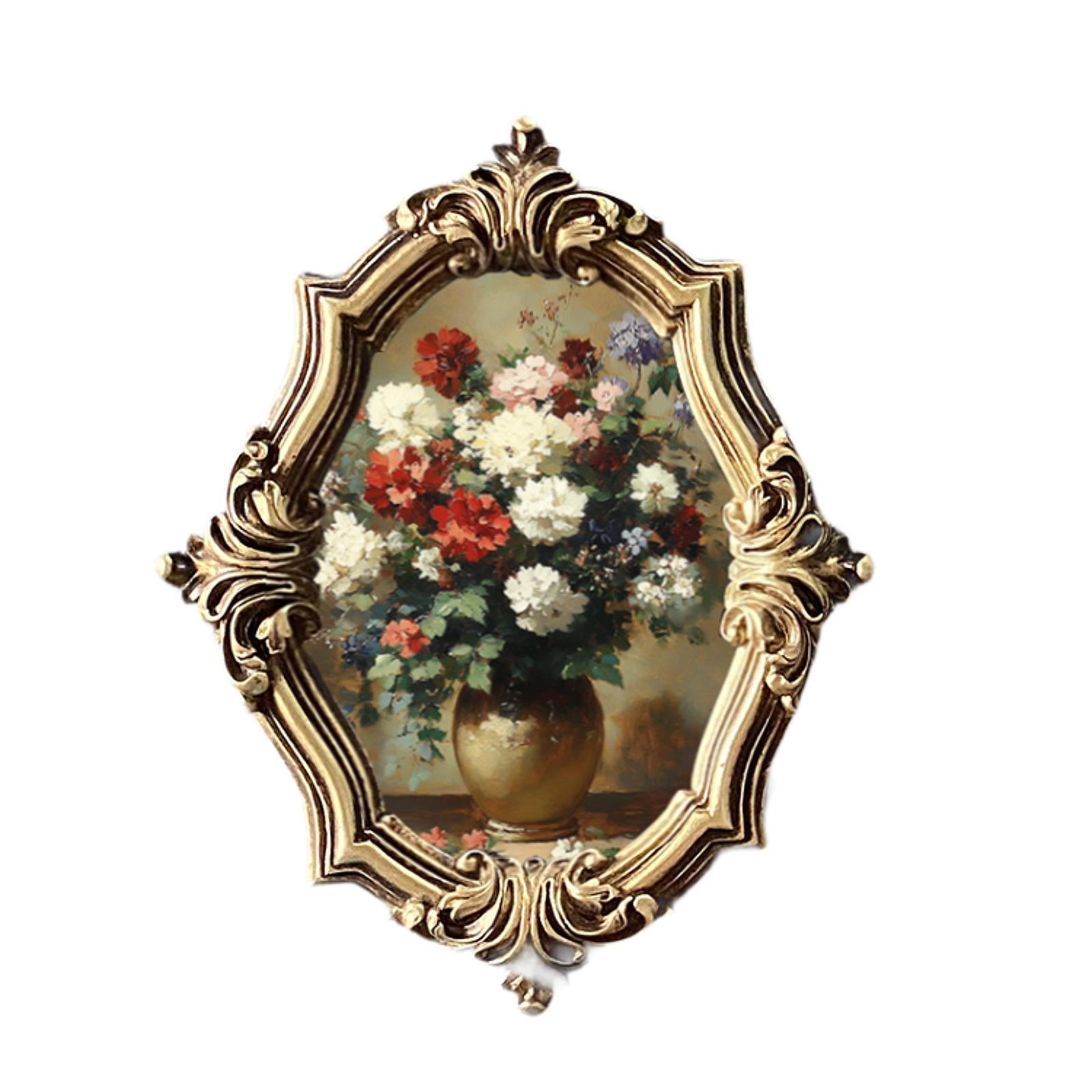 Liveinu Porte Photo Vintage Décoratif pour Table - Support Mural Haute Définition - En Résine - Pour 17,8 x 12,7 cm