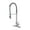 Brushed Nickel, variant on Izzovium Commercial Modern Single Handle Spring High Arc Kitchen Faucet, 23.62" Height, 8" Spout Reach, 1.8GPM Flow Rate, Brushed Nickel Finish, Stainless Steel Construction