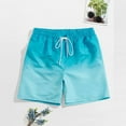 thumbnail image 4 of Gradient Swimming Trunks Mens Adult Boxer Shorts Swimming Casual Beach Pants, 4 of 9