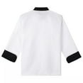 thumbnail image 3 of WEANT Chef Uniform Long Sleeved Men's Clothing Catering Work Uniform Back Kitchen Uniform Men's Top(White,3XL), 3 of 3
