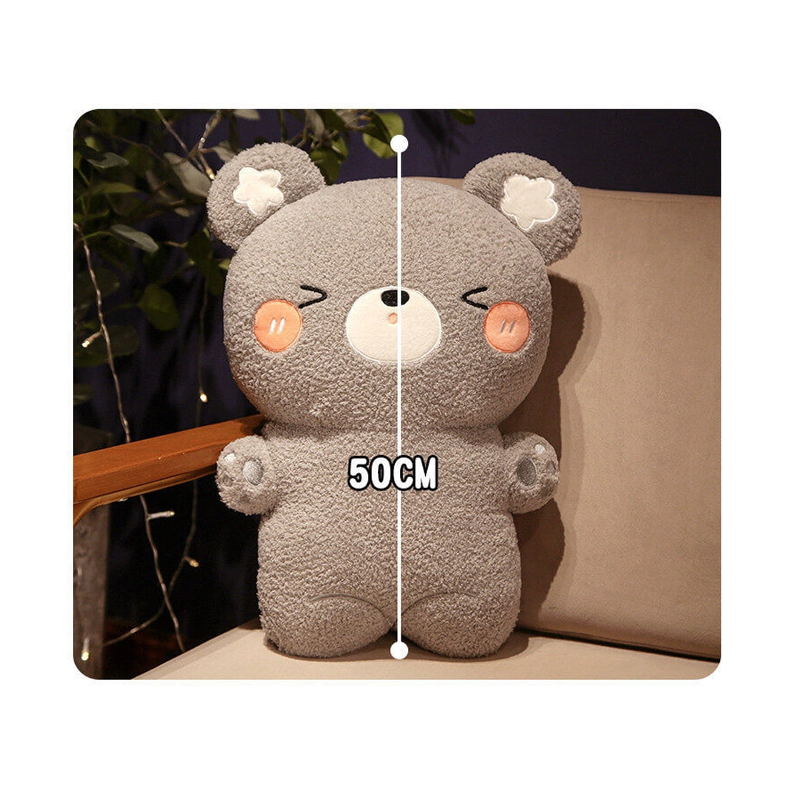 1 Pieces 19.6 Inch Rabbit Stuffed Animal Plush Bunny Toys Soft Cute Bunny Dolls and Playing Toys Decorations，White