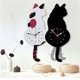 thumbnail image 2 of Relojes de pared con diseño de gatos que mueven la cola, ideales para decorar el hogar, la sala de estar y la habitacin de los niños., 2 of 4