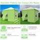 thumbnail image 2 of InstaHibit 10x10Ft Replacement Pop up Canopy 4 Sidewalls Door Window UV30+ Beach, 2 of 11