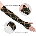 thumbnail image 3 of ALAZA Golden Chains UV Sun Protection Arm Sleeves UPF 50+ Compression Cooling Sleeve 1 Pair, 3 of 7
