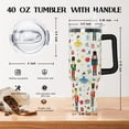 thumbnail image 2 of 40 Oz Christmas Tumbler with Handle - Insulated Travel Mug & Water Bottle for Hot & Cold Drinks - Holiday Gift for Women, 2 of 6