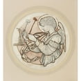 thumbnail image 3 of Sir Edward Coley Burne-Jones 15x16 Black Modern Framed Museum Art Print Titled - Angel Playing on Bells II, 3 of 5