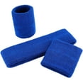 thumbnail image 2 of Minzimin Sweatband Set Sports Headband Wristband Set Sweatbands Terry Cloth Wristband Wrist Sweatband Headbands Moisture Wicking Sweat Absorbing Head Band, 2 of 7