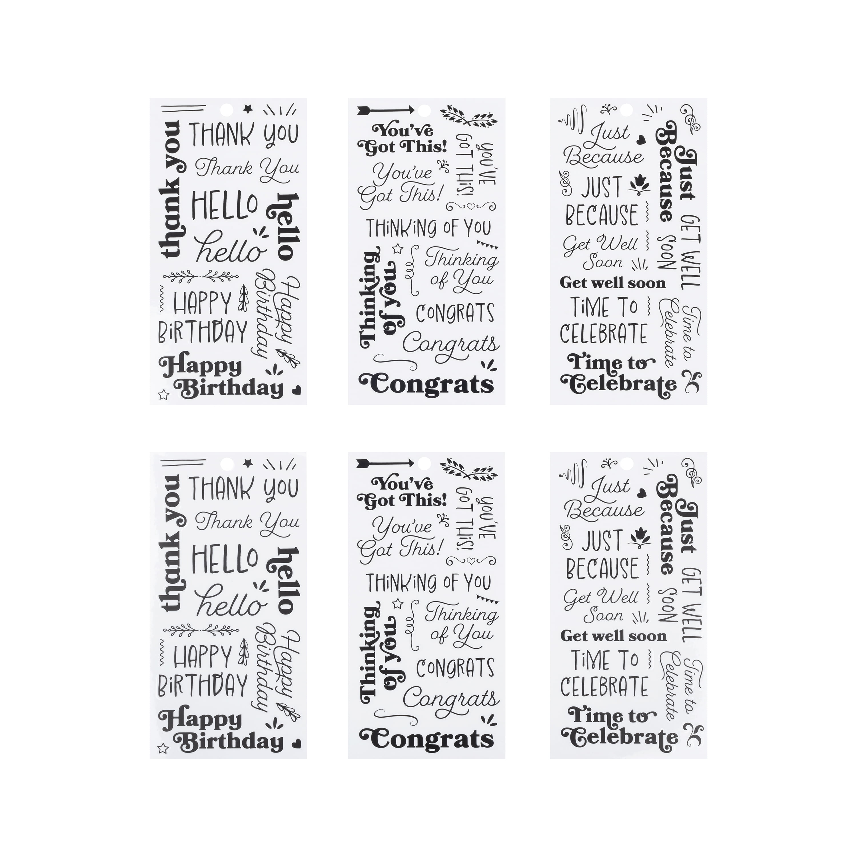 (2 pack) Brea Reese® Sticker Pack - Thank You Messages