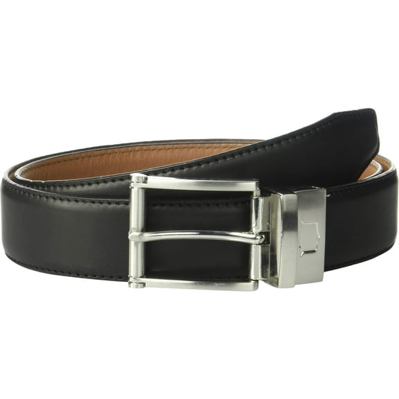 Florsheim Men's BigTall Lofton Leather Reversible Belt, Blk/Cog, 52