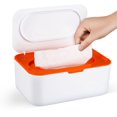thumbnail image 1 of Support pour Lingettes Humides - Lingettes Humides - Boîte à Mouchoirs - Support pour Papier Hygiénique Humide - PP - Couleur orange, 1 of 5