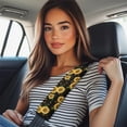 thumbnail image 2 of Uorisanigo Sunflowers Seatbelt Cushion Fluffy Safety Belt Strap Shoulder Pad Soft Comfort Cover Seat Belt Cushion Harness Pad Helps Protect You Neck for a More Comfortable Driving, 2 of 7