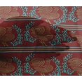 thumbnail image 4 of oneOone Viscose Chiffon Fabric Stripe|Leaves & Hen Block Print Fabric BTY 42 Inch Wide, 4 of 4