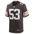 thumbnail image 2 of Men's Nike Nick Harris Brown Cleveland Browns Game Jersey, 2 of 4