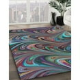 thumbnail image 2 of Ahgly Company Indoor Square Patterned Light Slate Gray Area Rugs, 8' Square, 2 of 6