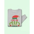 thumbnail image 3 of Call Me Elf One More Time Sweatshirt Men -Image by Shutterstock, Male 4X-Large, 3 of 4