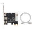 thumbnail image 2 of Carte de Capture Pci-e vers 1394 Carte de Capture Vidéo Hd Carte d'Extension 1394 Accessoires Informatiques Carte de Capture Pci-e 3 Ports Interface 1394, 2 of 8