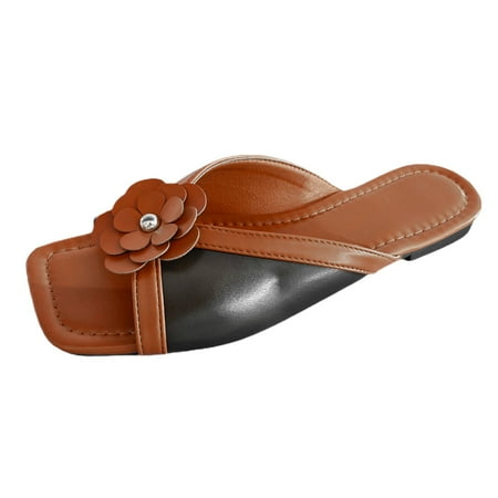 

Jungdeepe Women s Fashion Flower Casual Flat Sandals Beach Shoes