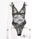 thumbnail image 3 of Gibobby Conjunto de lencería Sujetador + tangas Nueva sexy lencería de encaje ropa interior ropa de dormir anillo de pijamas liguero(Negro, XL), 3 of 5