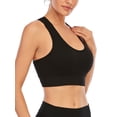 thumbnail image 5 of FUTATA Women's Racerback Sports Bras Padded High Impact Push Up Bras Wireless Workout Running Yoga Bras Crop Tops Comfort Everyday Bras,1/3 Pack, 5 of 8
