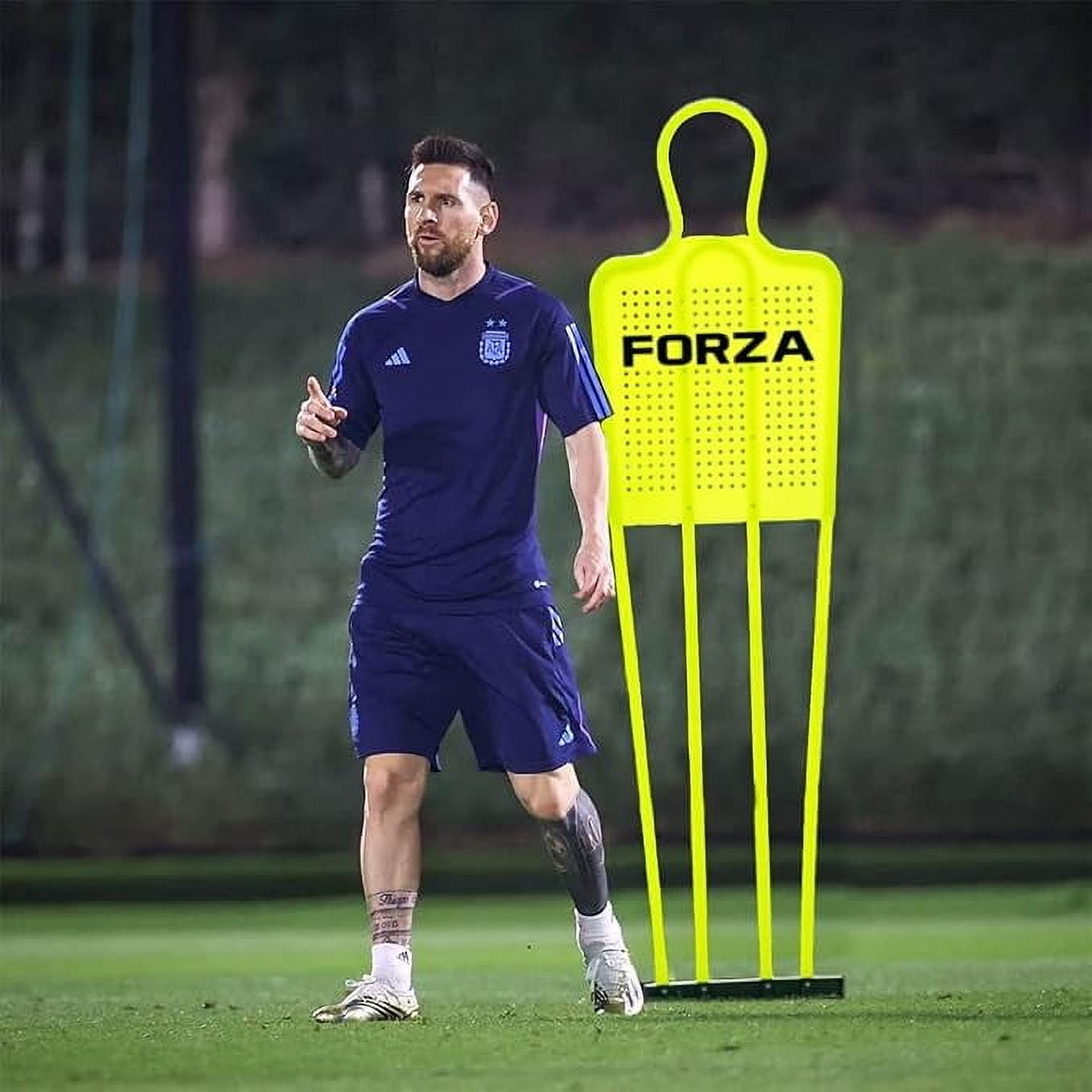 FORZA Soccer Free Kick Training Mannequin [Mini/Junior/Senior] | Durable PVC Training Dummies with Steel Ground Spikes - Optional Carry Bag