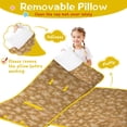 thumbnail image 3 of Golden Christmas Snowflake Pattern Toddler Nap Mats for Kids Preschool,51"x22" Sleeping Mat Bag or Kids,Toddler Sleeping Bag,Toddler Nap Mat or Daycare, 3 of 6