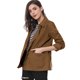thumbnail image 3 of Chaqueta Utilitaria Ligera Con Bolsillos Con Solapa En La Cintura Con Cordón Para Mujer marrón S, 3 of 6
