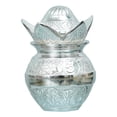 thumbnail image 3 of IMTRA FASHION Silver Plated Pooja Kalash with Coconut and Red Velvet Box,Traditional Design, Religious Worship Vessel for Diwali Decor Mangal Kalash, 3 of 5