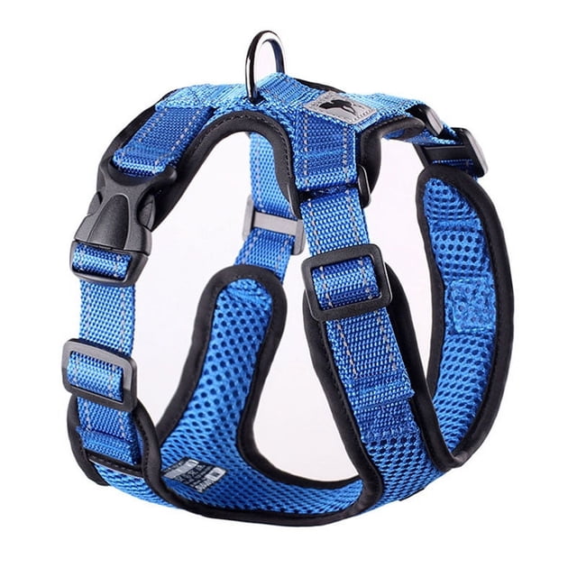 Arnés de malla ajustable para entrenamiento de mascotas, antitirones, transpirable, reflectante, para perros pequeños, chihuahua y pug.