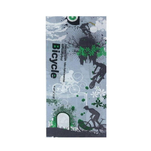 Classic Black Face Mask SPF 30 Head Scarf Elastic Bandana Sun Protection H1B7
