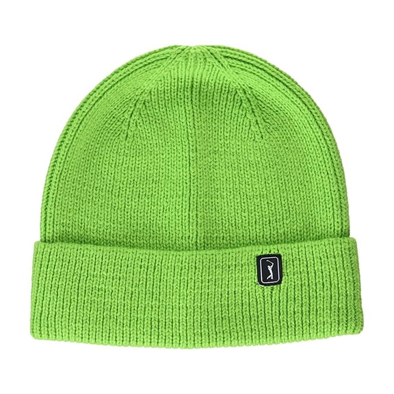 NEW PGA Tour Recycled Polyester Golf Beanie Hat - Jasmine Green