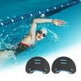 thumbnail image 2 of Unique Bargains 1 Pair Unisex Adult Durable Hand Flippers for Swimming Black, 2 of 6