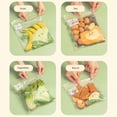 thumbnail image 3 of Sacs de Rangement Alimentaires Réutilisables - Lot de 30 Sacs de Congélation Gratuits, Sacs en Silicone Refermables Étanches pour Viande Fruits, 3 of 6
