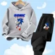 thumbnail image 3 of Conjunto de sudadera con capucha Sonic Tops, ropa para bebés de 2 a 12 años, ropa de abrigo para niños, sudadera de primavera 2024 para niñas, ropa para madres y niños, 3 of 5